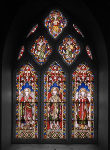 セントオスマンドとセントトーマス、1848年（ステンドグラス） 作： Augustus Welby Northmore Pugin