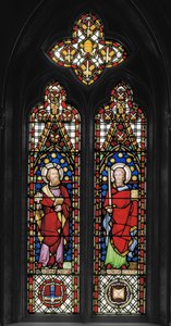 セントピーター＆セントポール、1845年頃（ステンドグラス） 作： Augustus Welby Northmore Pugin