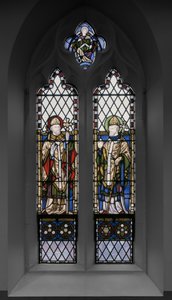 聖トーマスと聖グリエルムス、1848年（ステンドグラス） 作： Augustus Welby Northmore Pugin