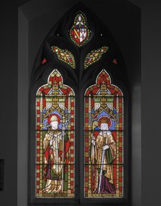 セントトーマスオブカンタベリーとセントオシス、1847年（ステンドグラス） 作： Augustus Welby Northmore Pugin