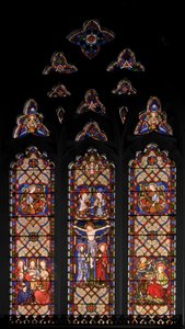 はりつけ、1849年（ステンドグラス） 作： Augustus Welby Northmore Pugin