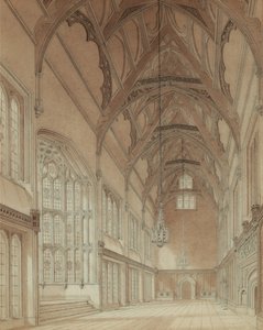 大学ホールの内部 作： Augustus Welby Pugin
