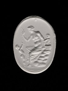 アフロディーテを描いた環状列石の印象、紀元前100～70年頃（石膏 作： Aulos Aulos