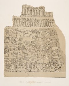 パブ、ニネベのモニュメントからの戦場（コユンジク）。 1849