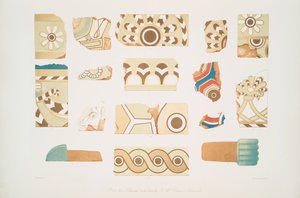 ニムルード[カラ]の北西の宮殿にあった絵付きのレンガ 作： Austen Henry Layard