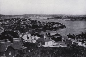 ニューサウスウェールズ州シドニー：ミルソンズ・ポイント、ラベンダー・ベイ（モノクロ写真 作： Australian Photographer