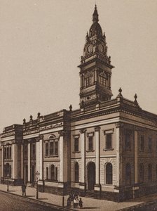 オーストラリア、メルボルンプラハン・タウンホール（リトグラフ） 作： Australian School