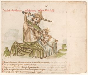 ホロフェルネスを殺すジュディス 作： Austrian 15th Century