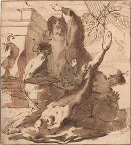 聖シモンの殉教 作： Austrian 18th Century