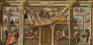 ボヘミアの仮面舞踏会、1748年頃 作： Austrian School