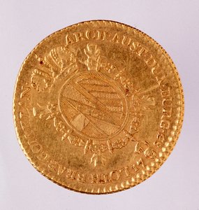 ヨーゼフ2世（1740-1790）のオーストリア黄金ダブロン（ダブロン） 1783年 ナポリ、ムゼオ・アルケオロギコ