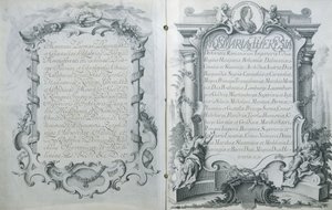 1770年4月23日、フランスのドーフィンルイとオーストリアの大公、マリーアントワネットの結婚契約に関するオーストリアの承認 作： Austrian School