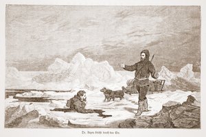 レペス博士が氷に落ちる、1876 作： Austrian School