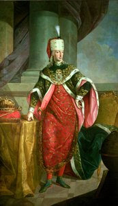 フランシスコ1世（1708-65）聖ステファン騎士団の公式ローブを着た神聖ローマ皇帝