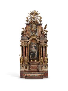 聖ペテロの修道院のモデル、ザルツブルク、1777年頃 作： Austrian School