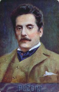 ジャコモプッチーニの絵葉書肖像、c.1910-15 作： Austrian School
