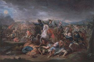 1717年8月16日、ベオグラード包囲戦でサヴォイのウジェーヌ王子（1663-1736）