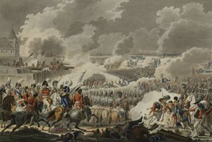 ウォータールーの戦い、1815年6月18日、Artaria and Co発行、1820年頃（カラーエッチング） 作： Austrian School