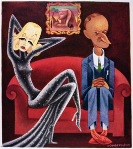 インポッシブル・インタビュー」（雑誌「ヴァニティ・フェア」のイラスト 作： Austrian School