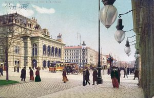 1908年にウィーンのケルントナーリングと王立歌劇場 作： Austrian School