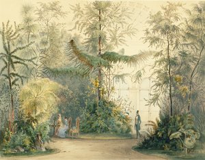 ホーフブルク宮殿のウィンターガーデン、1852年、ウィーン（170851、171910も参照）