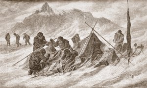 吹雪の間、涙は拡大します、1876 作： Austrian School