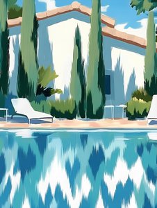 プールサイド・ヴィラの情景
