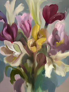 鮮やかな花束