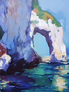 鮮やかな海のアーチ 作： 