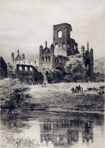 南東部のカークストール修道院 作： Axel Haig