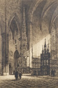 ウルム大聖堂、1902年頃（エッチング） 作： Axel Haig