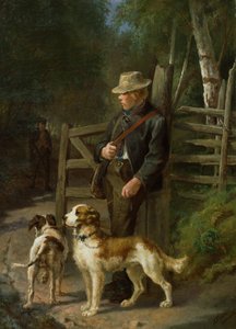 スポーツ犬を持つ少年 作： Axel Hjalmar Ender