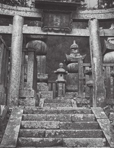 日本高野山（モノクロ写真）