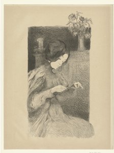 手に物を持って座っている女性 孤独 ル ソリティア レプルーヴ（シリーズタイトル） 作： B.A. Neuberger