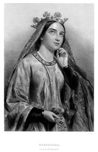 ナバラのベレンガリアc1164-1230、リチャード1世の女王の配偶者、19世紀。 作： B. Eyles