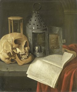 ヴァニタスの静物 作： B. Schaak