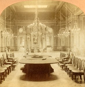 モンテカルロのギャンブルハウスのメインホール、1897年。 作： B. W. Kilburn