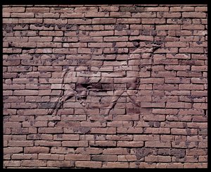 雄牛の詳細、イシュタル門のレリーフ、紀元前580年 作： Babylonian