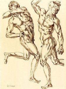 2つの男性ヌード研究