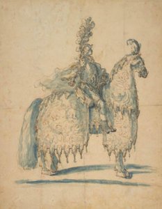 祭りの衣装を着た騎手 作： Baccio del Bianco