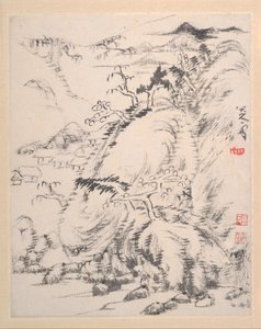 1699 年の風景アルバム。 作： Bada Shanren