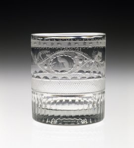 タンブラー、c。 1825年（鉛ガラス） 作： Bakewell and Page