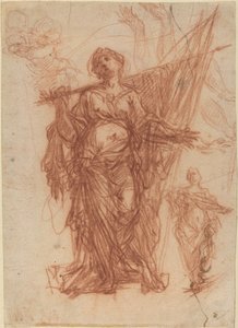 旗を掲げる女聖人 [直筆] 作： Baldassare Franceschini