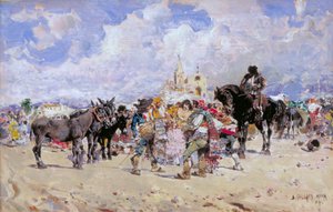 「マーケットプレイス、グラナダ」、c1869-1902
