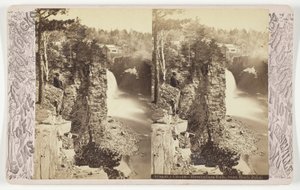 Ausable Chasm - バーミンガム フォールズ、ブロック ポイントから 作： Baldwin Photo