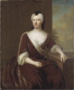 Princesse Albertine Frederique de Bade Durlach - Margravine Albertina Frederica of Baden-Durlach (1682-1755)の肖像、Denner, Balthasar (1685-1749)によるものです。油彩・キャンバスサイズ：124x102cmストックホルム国立博物館 作： Balthasar Denner