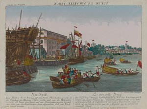 ？New Yorckの眺め？、1776年頃