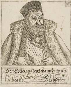 ザクセン公爵と選帝侯のヨハン・フリードリヒ 作： Balthasar Jenichen