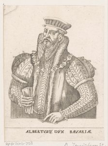 バイエルン公アルブレヒト5世の肖像 作： Balthasar Jenichen