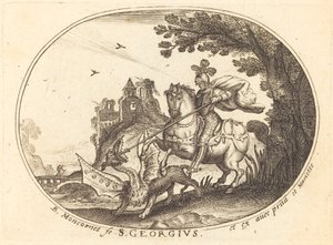 セントジョージとドラゴン 作： Balthasar Moncornet